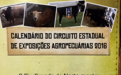 Calendário do Circuito Estadual de Exposições Agropecuárias 2016