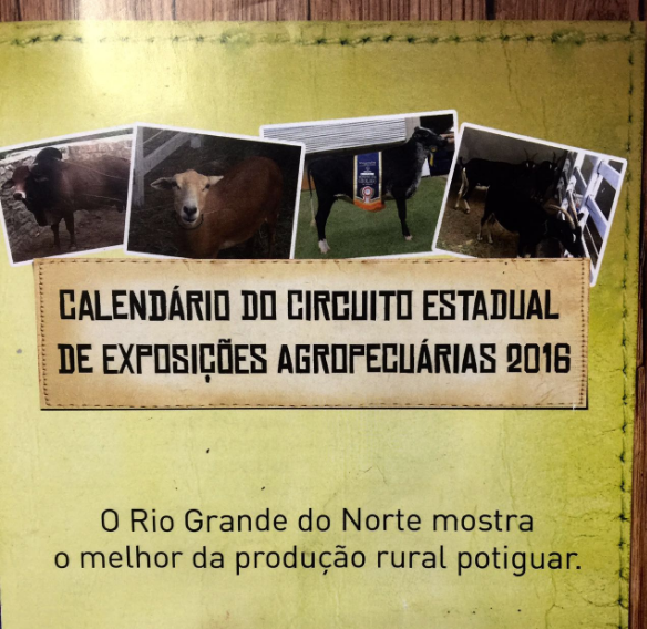 Calendário do Circuito Estadual de Exposições Agropecuárias 2016